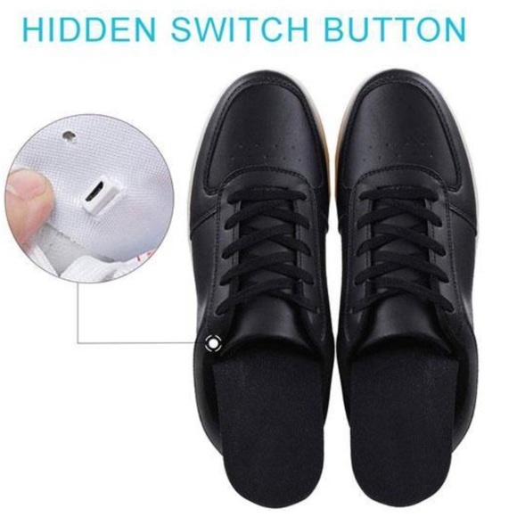 Black Patent Leather Light Up Sneakers LED - Picture 5 of 7